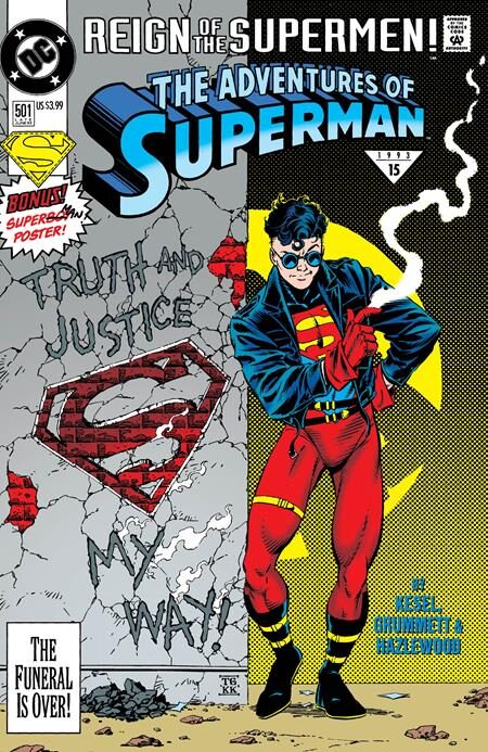ADVENTURES OF SUPERMAN #501 FACSIMILE EDITION CVR A TOM GRUMMETT