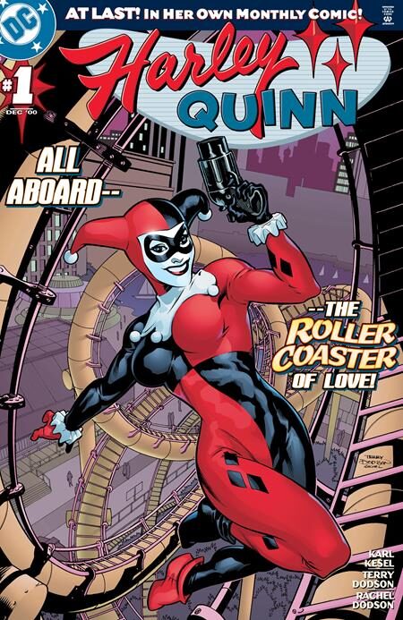 0826DC0266 HARLEY QUINN #1 FACSIMILE EDITION CVR C TERRY DODSON & RACHEL DODSON FOIL VAR