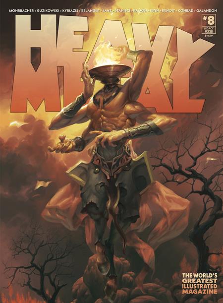 1026MP1005 HEAVY METAL MAGAZINE #8 CVR A PETER MOHRBACHER (MR)