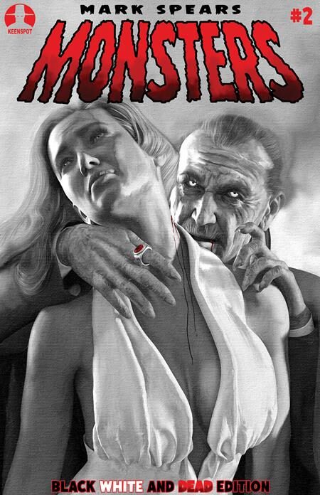 1126EX0828 MARK SPEARS MONSTERS #2 4TH PTG BLACK WHITE & DEAD EDITION CVR A MARK SPEARS LAST EMBRACE