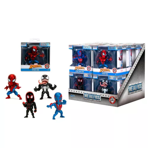 Jada Toys Marvel Spider-Man Wave 2 Nano Metalfigs Collectible Figure  6.5cm Premium Die-Cast Metal Featuring, Venom, Miles Morales & Spider-Man 2099