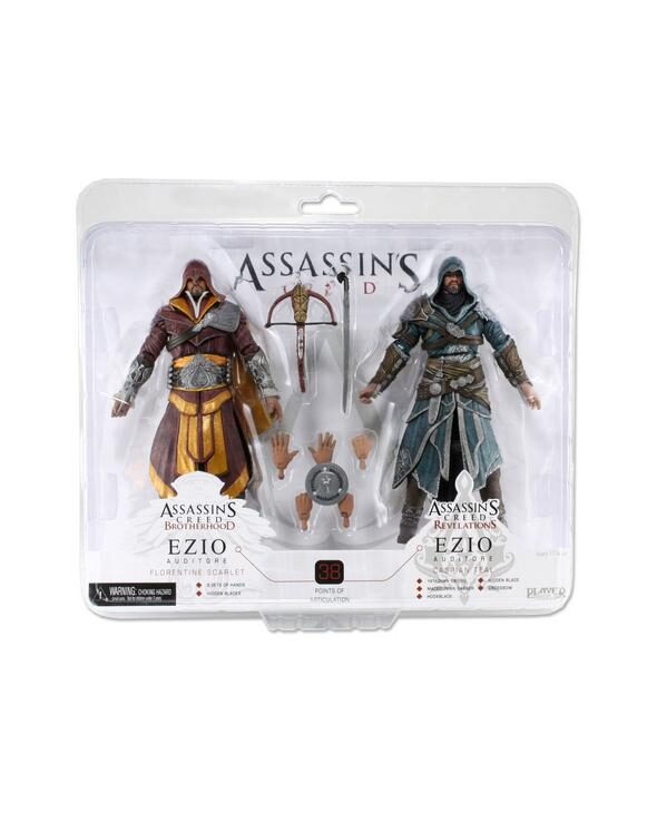 Assassins Creed Revelations 7-Inch Scale Ezio Auditore Action Figure 2-Pack