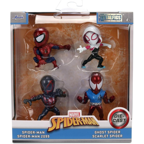 71BmfsbjGnL._AC_SL1500_ Marvel Spiderman Wave 4 2.5-Inch Metal Fig 4-Pack