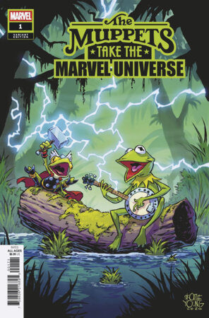 75960621689500171 MUPPETS TAKE THE MARVEL UNIVERSE #1 SKOTTIE YOUNG VARIANT