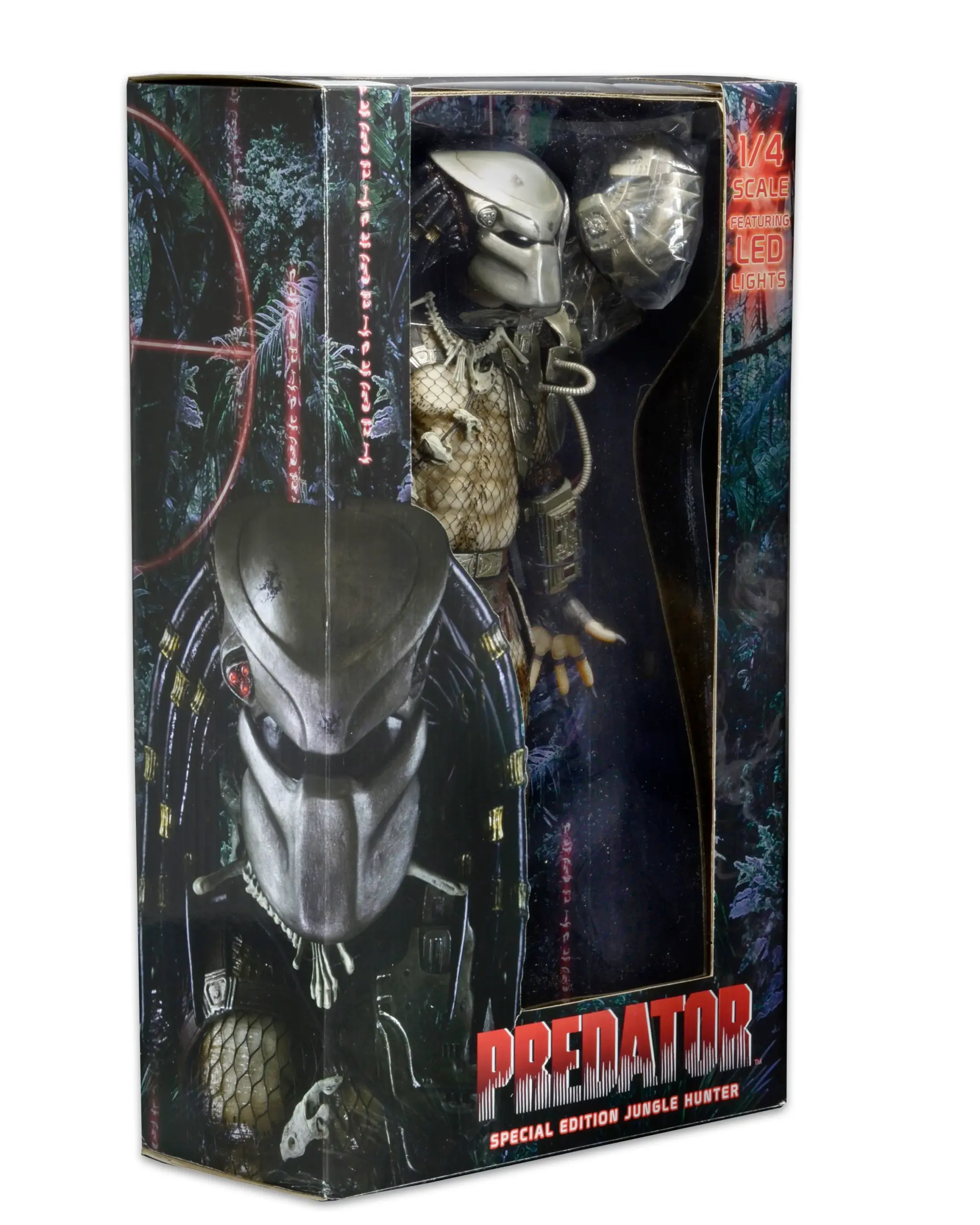 Jungle_Hunter_With_LED_pkg2 Predator - Jungle Hunter with LED Lights 1/4 Scale Action Figure