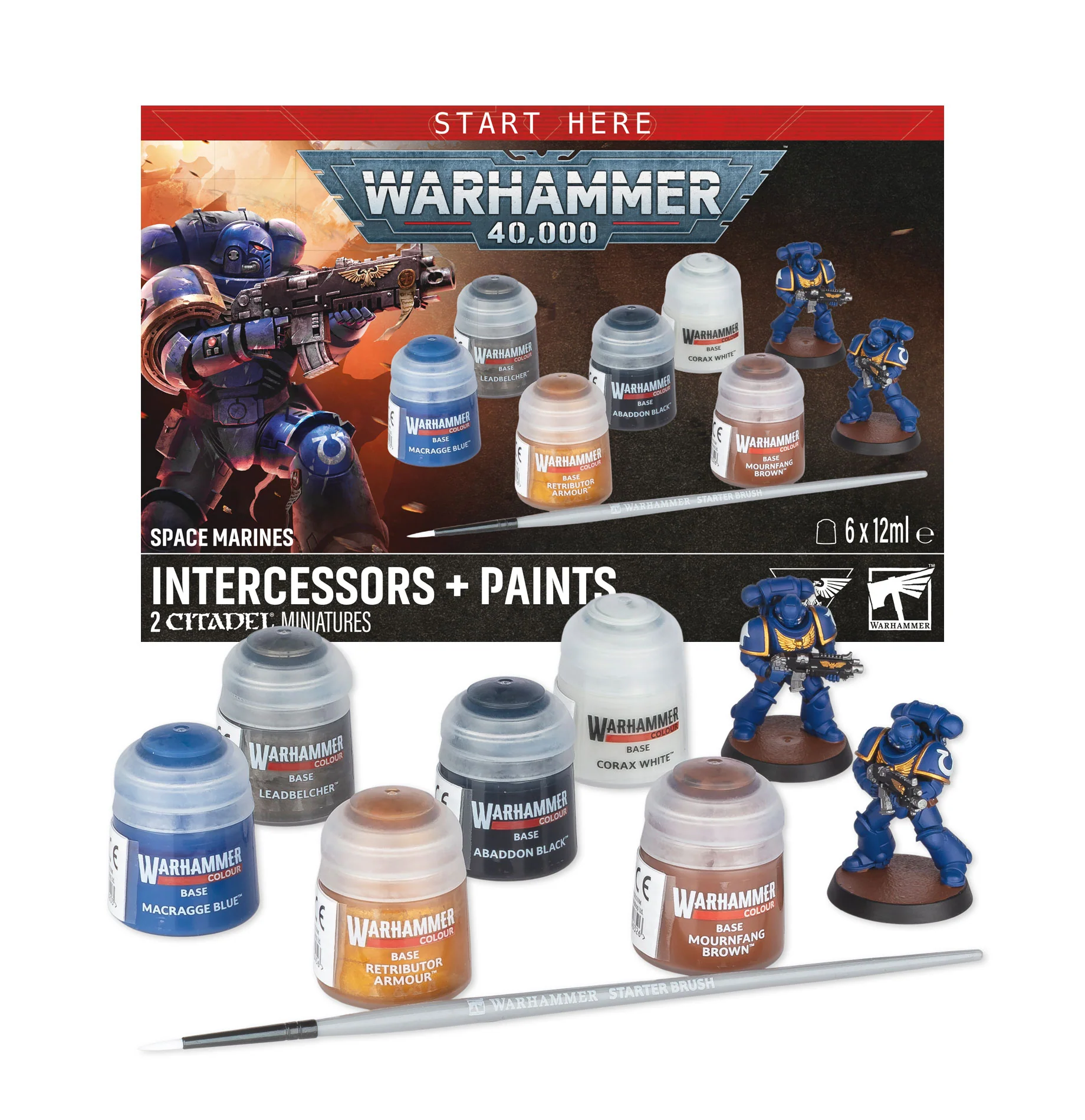 Warhammer 40,000: Infernus Marines + Paints (Space Marines)