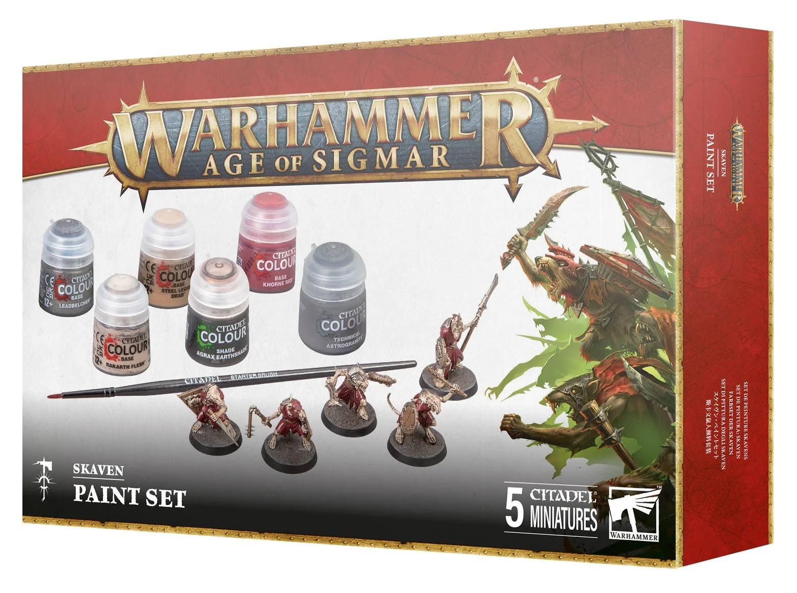 Age Of Sigmar  SKAVEN + PAINT SET